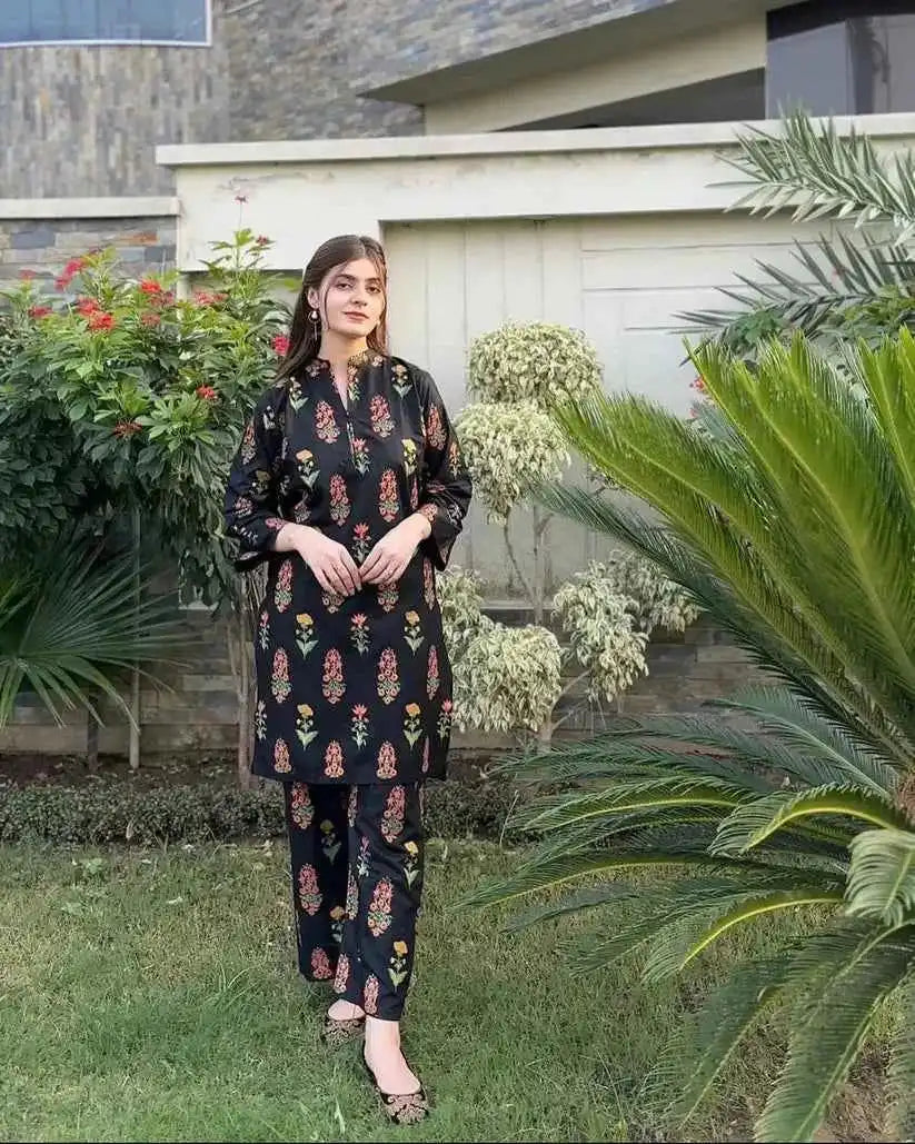 Rangrasiya Stitched Suit - Stylish 2 Pc Set - Sunflare.pk